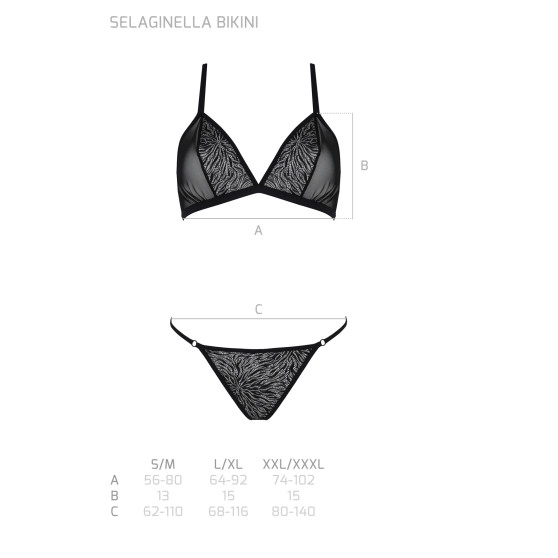 Passion Naisten setti musta (Selaginella bikini)