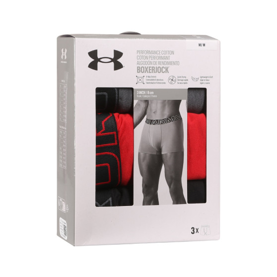 3PACK Under Armour miesten bokserit moniväriset shortsit moniväriset (1383891 025)