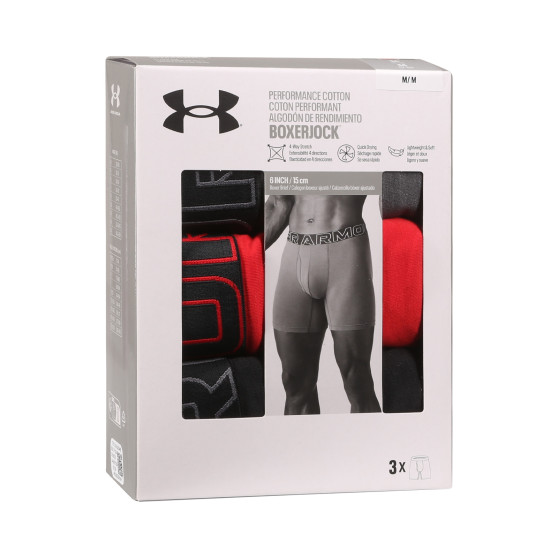 3PACK Under Armour miesten bokserit moniväriset shortsit moniväriset (1383889 025)