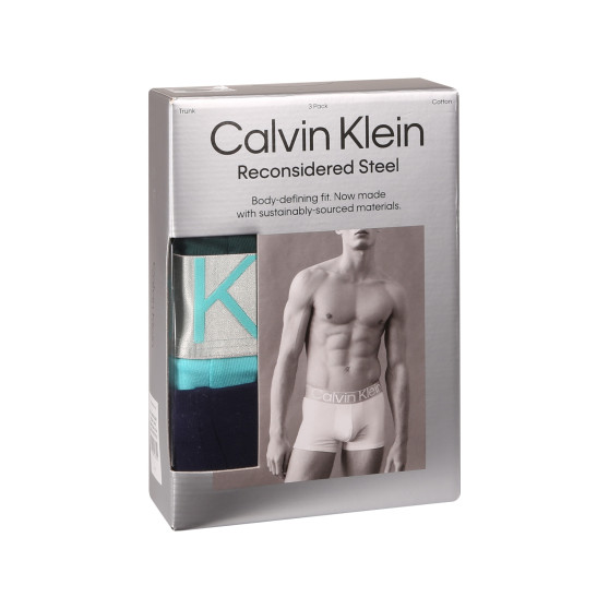 3PACK Calvin Klein miesten bokserit moniväriset shortsit moniväriset (NB3130A-N2M)