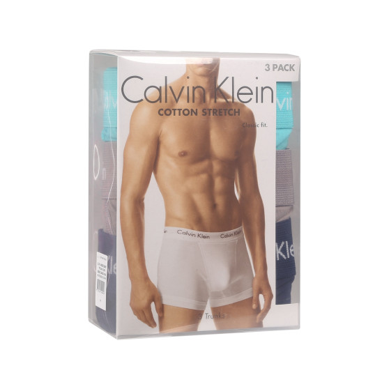 3PACK Calvin Klein miesten bokserit moniväriset shortsit moniväriset (U2662G-N56)