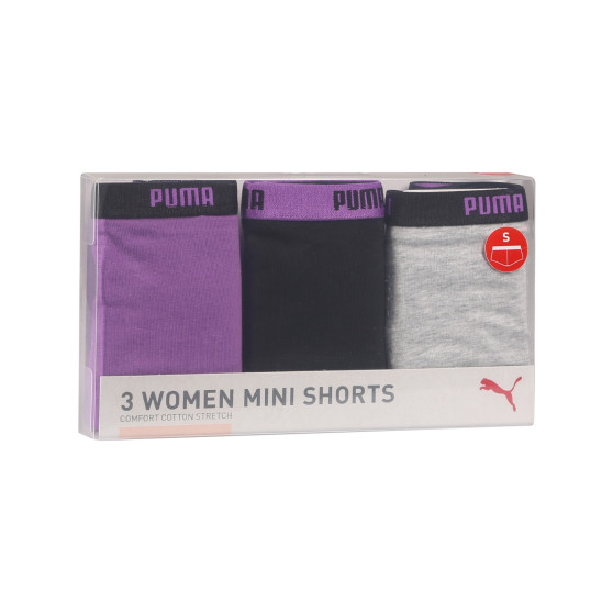 3PACK Puma naisten pikkuhousut moniväriset (503006001 004)