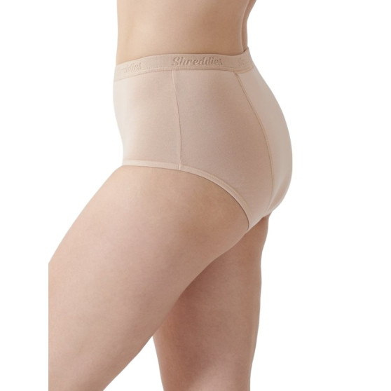 Shreddies Naisten toiminnalliset pikkuhousut ilmavaivoihin Hi-Waist Beige (SHRED102B)