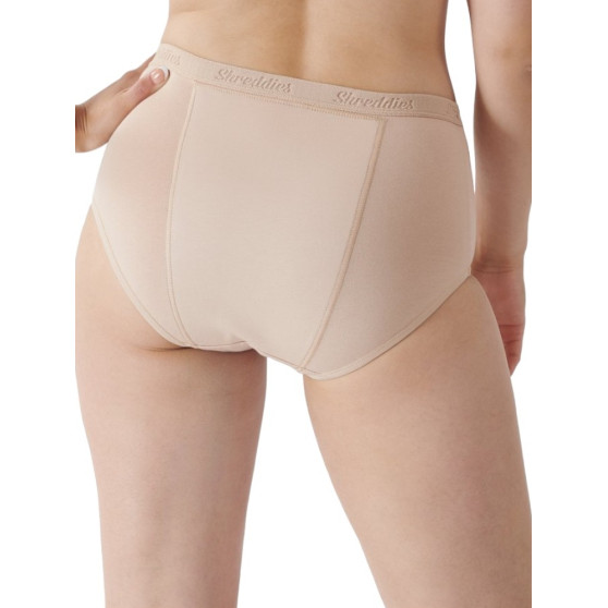 Shreddies Naisten toiminnalliset pikkuhousut ilmavaivoihin Hi-Waist Beige (SHRED102B)