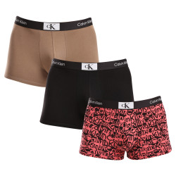 3PACK Calvin Klein miesten bokserit moniväriset shortsit moniväriset (NB3528E-N26)