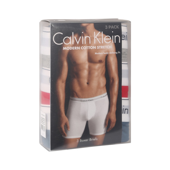 3PACK Calvin Klein miesten bokserit moniväriset shortsit moniväriset (NB2381A-N2I)