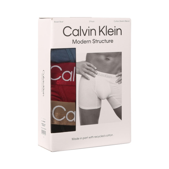 3PACK Calvin Klein miesten bokserit moniväriset shortsit moniväriset (NB2971A-MCI)