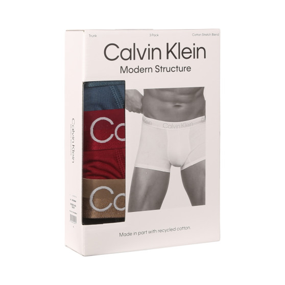 3PACK Calvin Klein miesten bokserit moniväriset shortsit moniväriset (NB2970A-MCI)