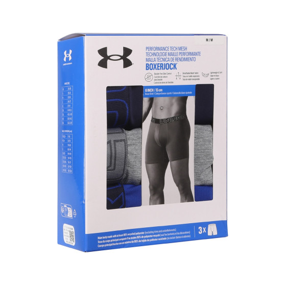 3PACK Under Armour miesten bokserit moniväriset shortsit moniväriset (1383884 410)