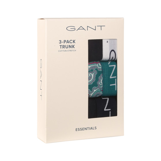 3PACK Gant miesten bokserit moniväriset shortsit moniväriset (902413033-340)