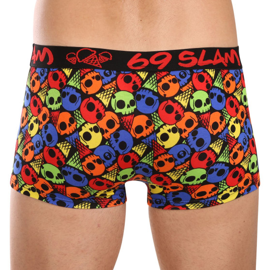 69SLAM Miesten bokserit shortsit lonkka bambu SKULL CONE (MHBSKC-BB)