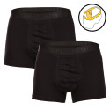 2PACK Pietro Filipi miesten bokserit shortsit pallojen haltija musta (2BCL001)