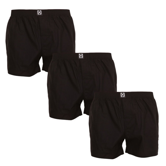 3PACK Horsefeathers miesten bokserishortsit Manny musta (AM165A)