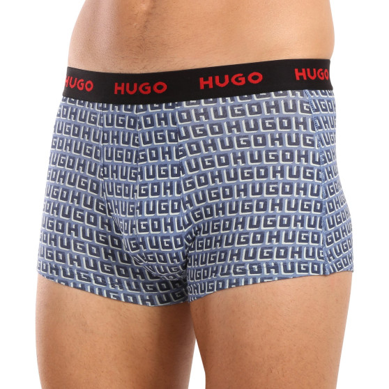 3PACK HUGO miesten bokserit moniväriset shortsit moniväriset (50517894 975)