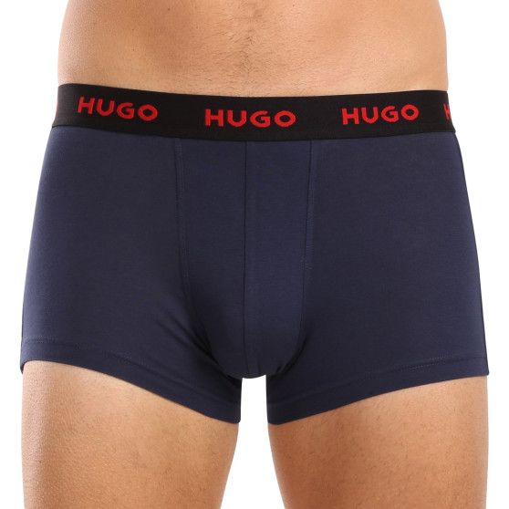 3PACK HUGO miesten bokserit moniväriset shortsit moniväriset (50517894 975)