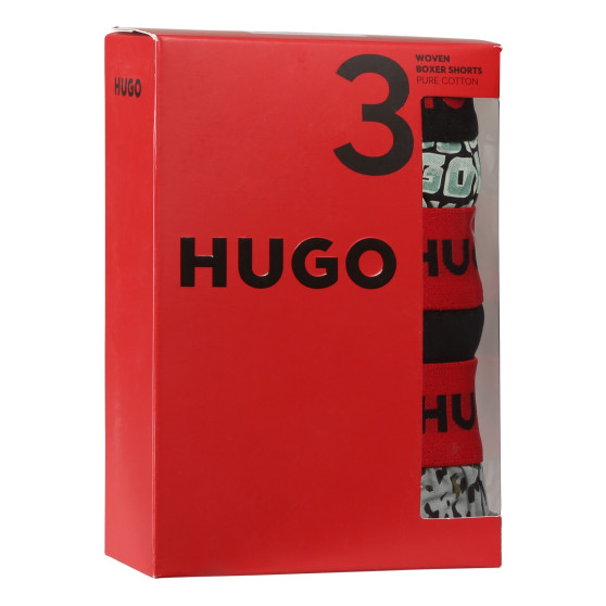 3PACK HUGO miesten bokserishortsit moniväriset (50518079 972)