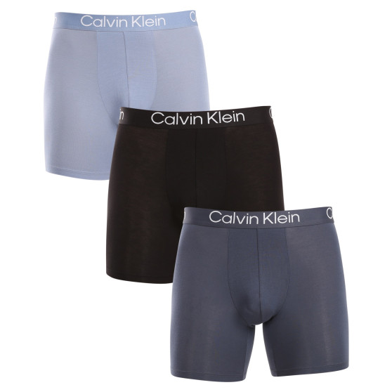 3PACK Calvin Klein miesten bokserit moniväriset shortsit moniväriset (NB3130A-N2M)