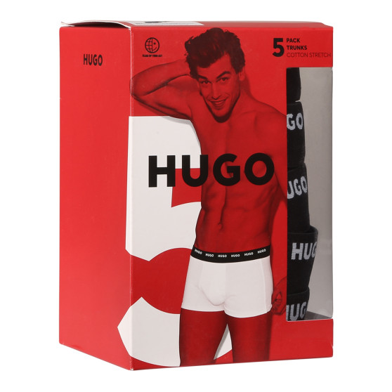 5PACK HUGO miesten bokserit moniväriset shortsit moniväriset (50479944 981)