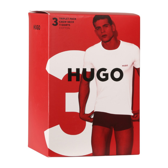 3PACK HUGO miesten t-paita musta (50480088 965)