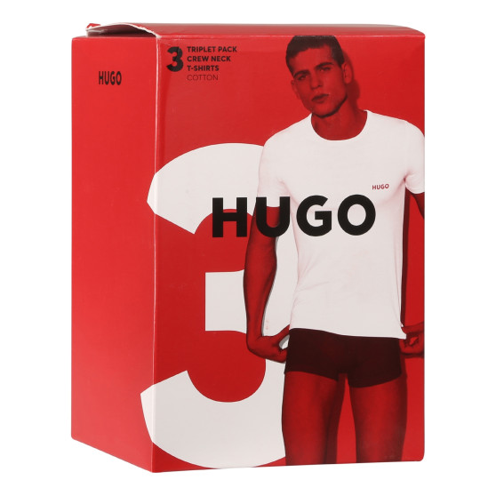 3PACK HUGO miesten t-paita monivärinen (50480088 983)