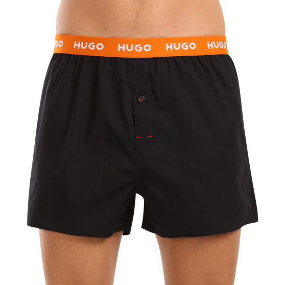 3PACK HUGO miesten bokserishortsit musta (50510216 005)