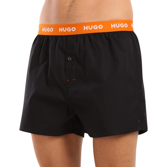 3PACK HUGO miesten bokserishortsit musta (50510216 005)