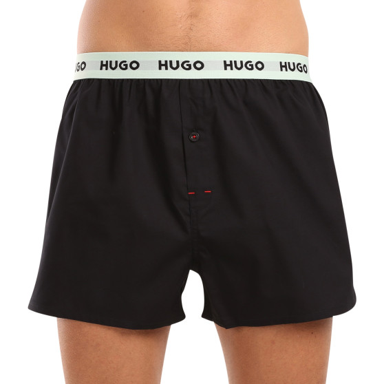 3PACK HUGO miesten bokserishortsit musta (50510216 005)