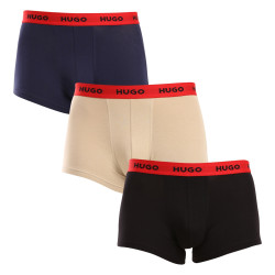 3PACK HUGO miesten bokserit moniväriset shortsit moniväriset (50517878 962)