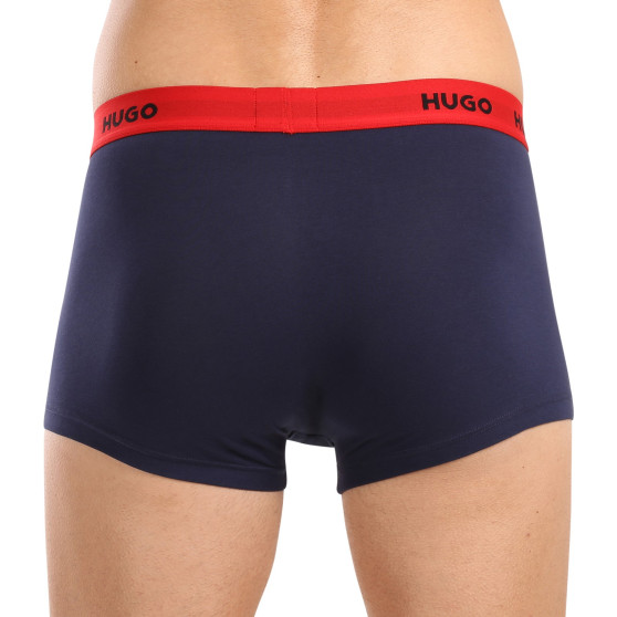 3PACK HUGO miesten bokserit moniväriset shortsit moniväriset (50517878 962)