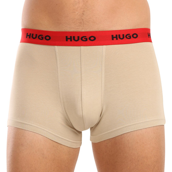 3PACK HUGO miesten bokserit moniväriset shortsit moniväriset (50517878 962)