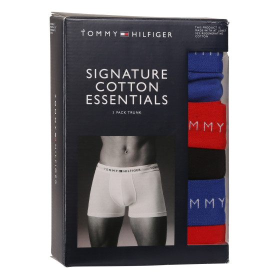 3PACK Tommy Hilfiger miesten bokserit moniväriset shortsit moniväriset (UM0UM03438 0WH)