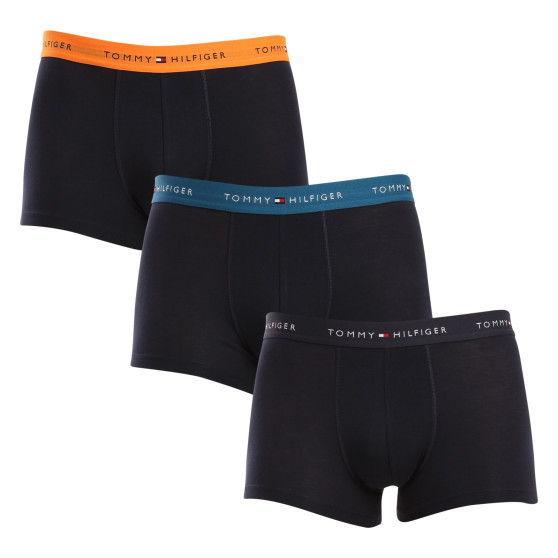 3PACK Tommy Hilfiger miesten bokserit tummansiniset shortsit (UM0UM02763 0VH)