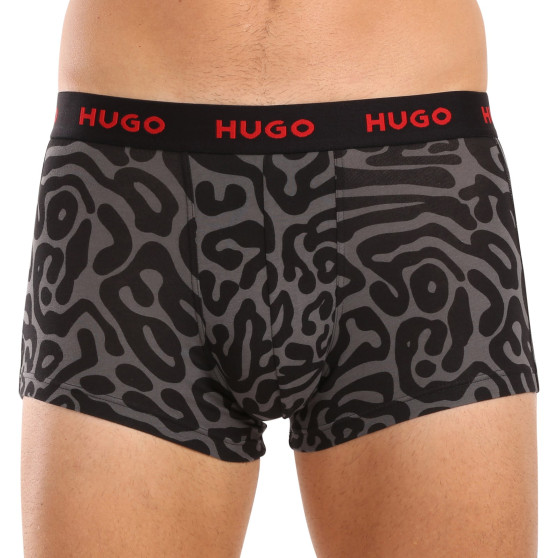 3PACK HUGO miesten bokserit moniväriset shortsit moniväriset (50517894 974)