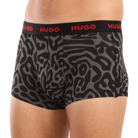 3PACK HUGO miesten bokserit moniväriset shortsit moniväriset (50517894 974)