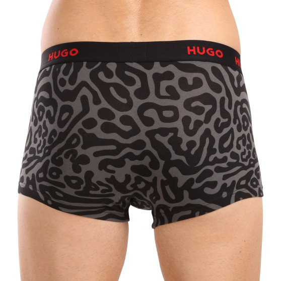 3PACK HUGO miesten bokserit moniväriset shortsit moniväriset (50517894 974)