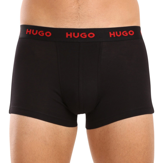 3PACK HUGO miesten bokserit moniväriset shortsit moniväriset (50517894 974)