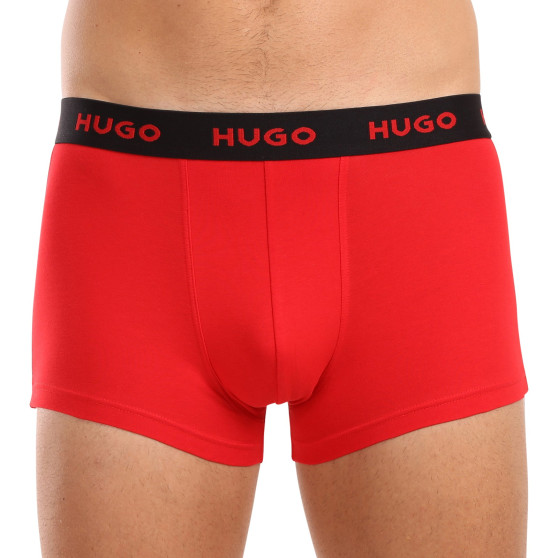 3PACK HUGO miesten bokserit moniväriset shortsit moniväriset (50517894 974)