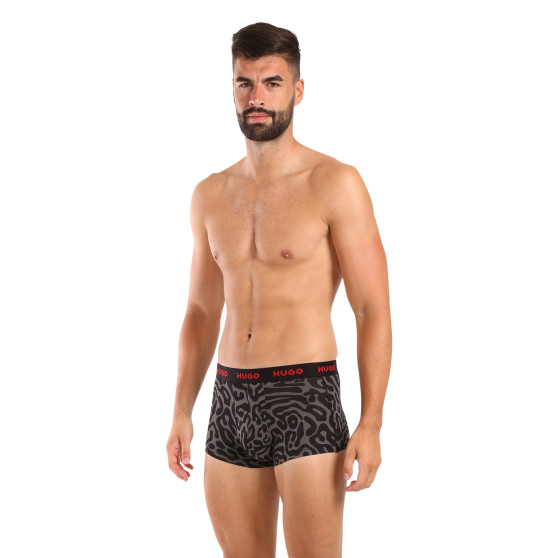 3PACK HUGO miesten bokserit moniväriset shortsit moniväriset (50517894 974)