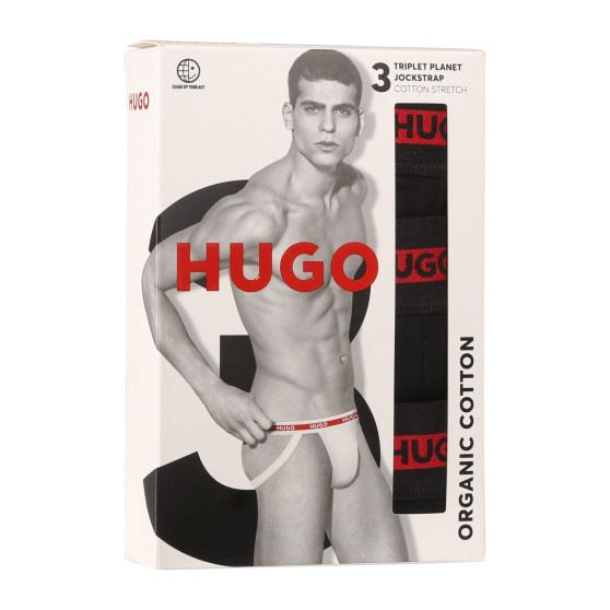 3PACK HUGO miesten jocks mustat (50517882 001)