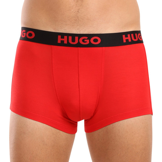 3PACK HUGO miesten bokserit moniväriset shortsit moniväriset (50496723 982)