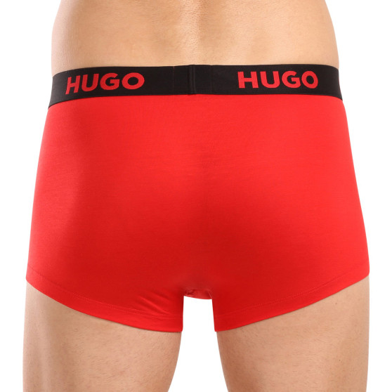 3PACK HUGO miesten bokserit moniväriset shortsit moniväriset (50496723 982)