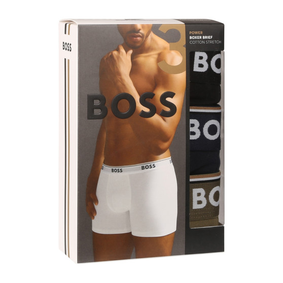 3PACK BOSS miesten bokserit moniväriset shortsit moniväriset (50517828 983)