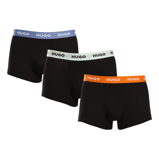 3PACK HUGO miesten bokserit moniväriset shortsit moniväriset (50517878 961)