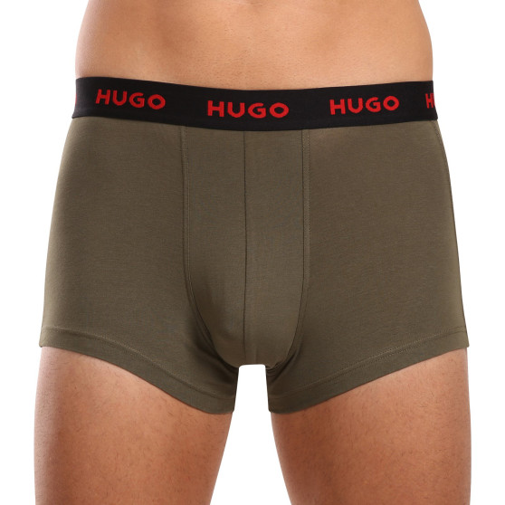 3PACK HUGO miesten bokserit moniväriset shortsit moniväriset (50517878 964)