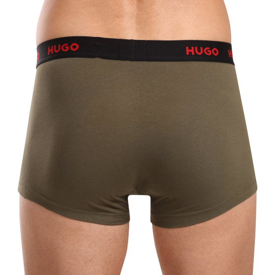 3PACK HUGO miesten bokserit moniväriset shortsit moniväriset (50517878 964)