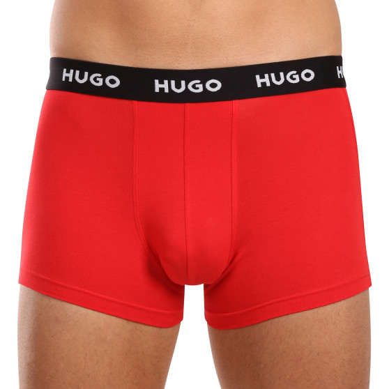 3PACK HUGO miesten bokserit moniväriset shortsit moniväriset (50517878 964)