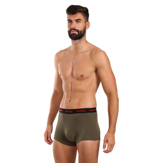 3PACK HUGO miesten bokserit moniväriset shortsit moniväriset (50517878 964)