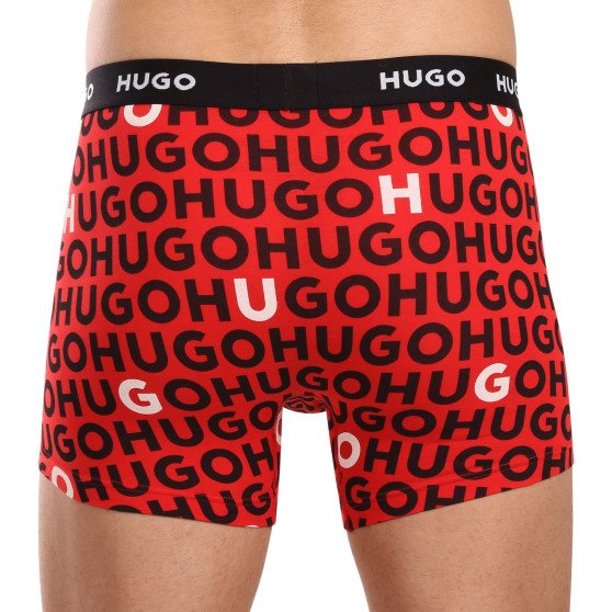 3PACK HUGO miesten bokserit moniväriset shortsit moniväriset (50517887 978)