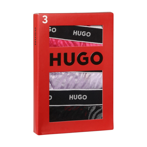 3PACK HUGO naisten pikkuhousut moniväriset (50523826 960)