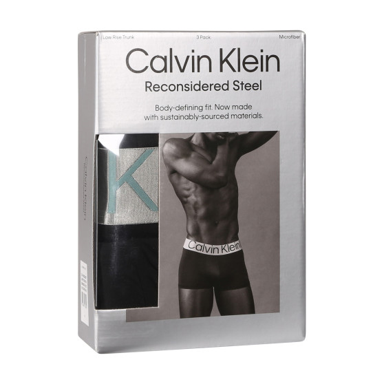 3PACK Calvin Klein miesten bokserit mustat (NB3074A-QTE)